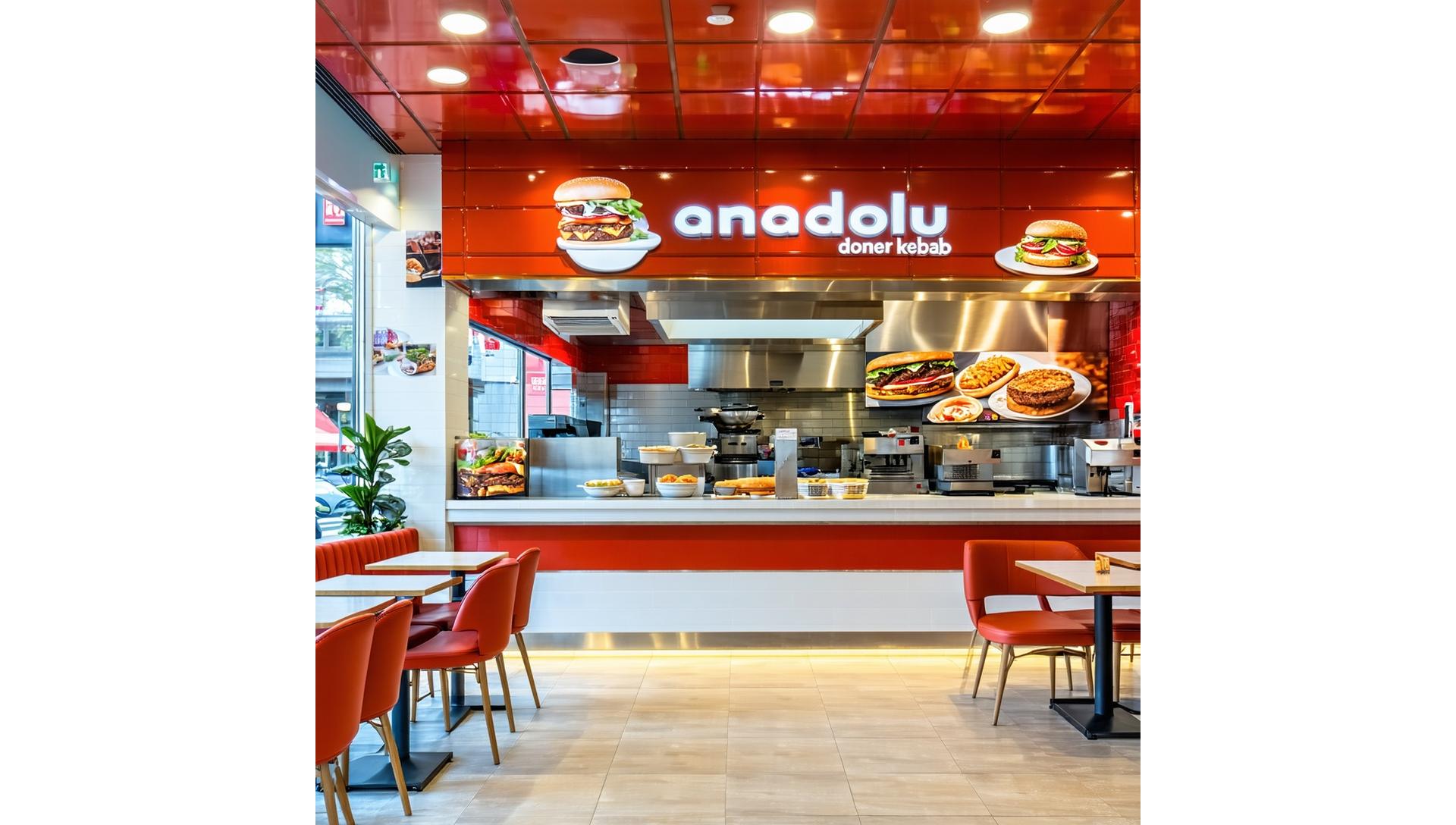 Anadolu Döner Kebab Franchise Mağazası İç Görünümü